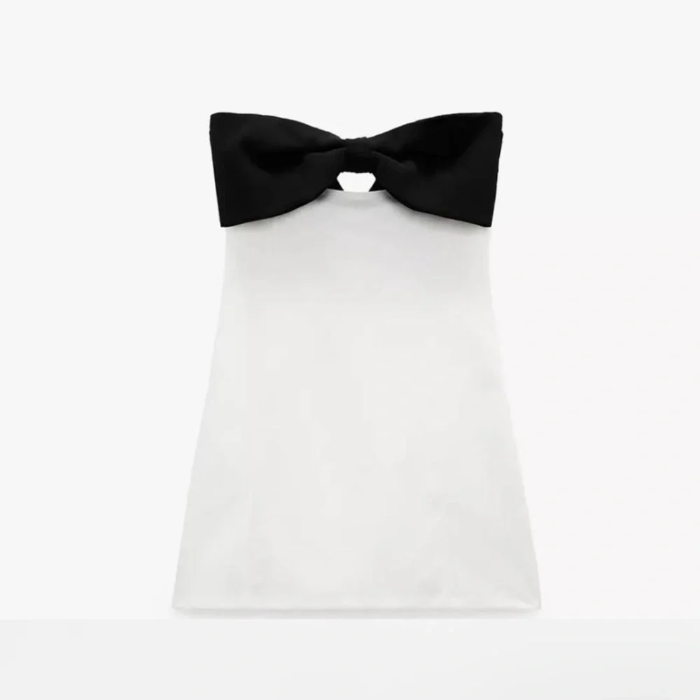 ZARA Strapless Bow Dress - Picture 2 of 4